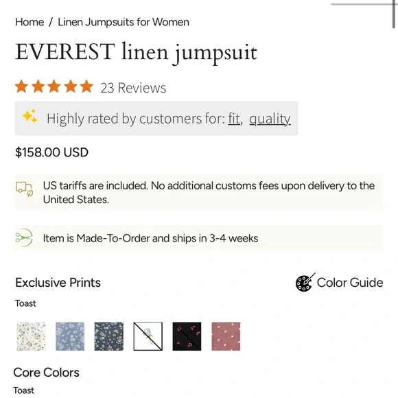 Not perfect linen EVEREST linen jumpsuit XS - Picture 5 of 6